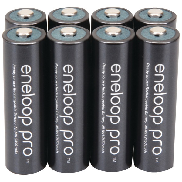 Panasonic eneloop XX Rechargeable AA Batteries, Pack/8 BK-3HCCA8BA